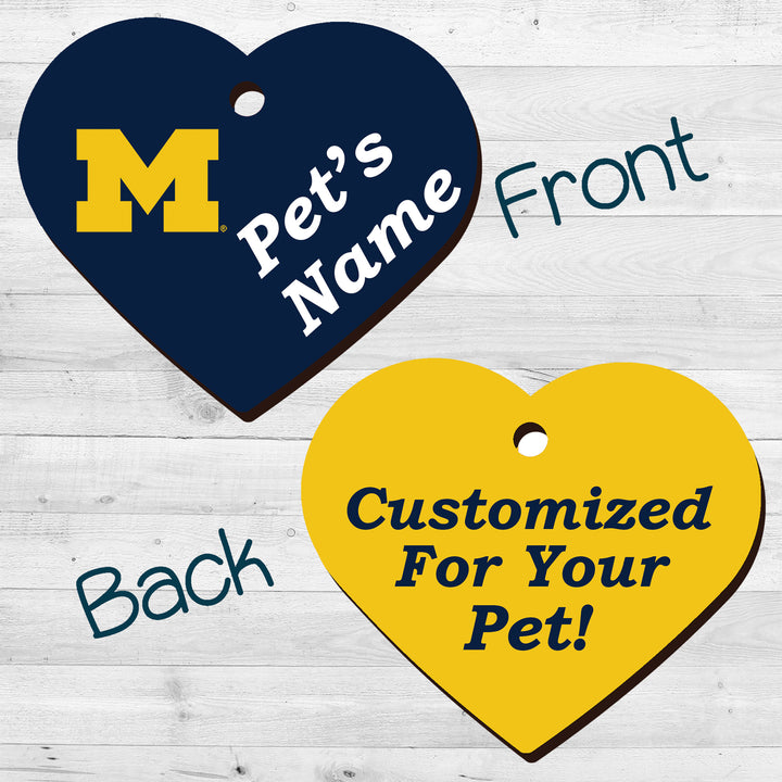 Michigan Wolverines | NCAA Officially Licensed | Pet Tag 2-Sided