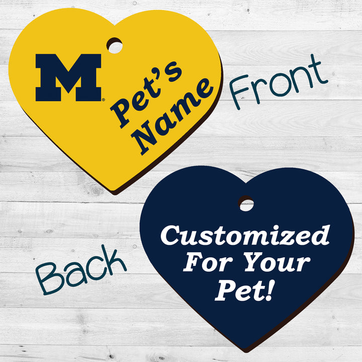 Michigan Wolverines | NCAA Officially Licensed | Pet Tag 2-Sided