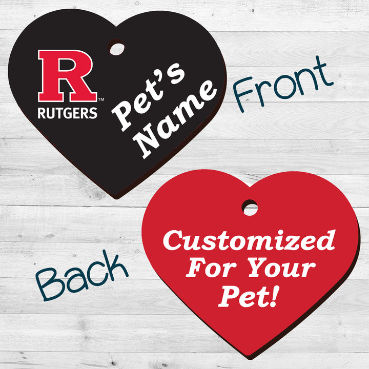 Rutgers Scarlet Knights | NCAA Officially Licensed | Pet Tag 2-Sided