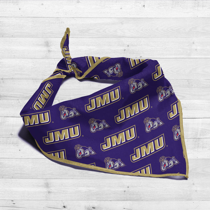 James Madison Dukes | NCAA Officially Licensed | Dog Bandana | Fits Pets of all Sizes