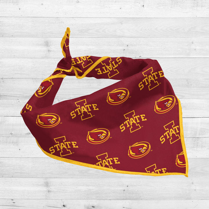 Iowa State Cyclones | NCAA Officially Licensed | Dog Bandana | Fits Pets of all Sizes