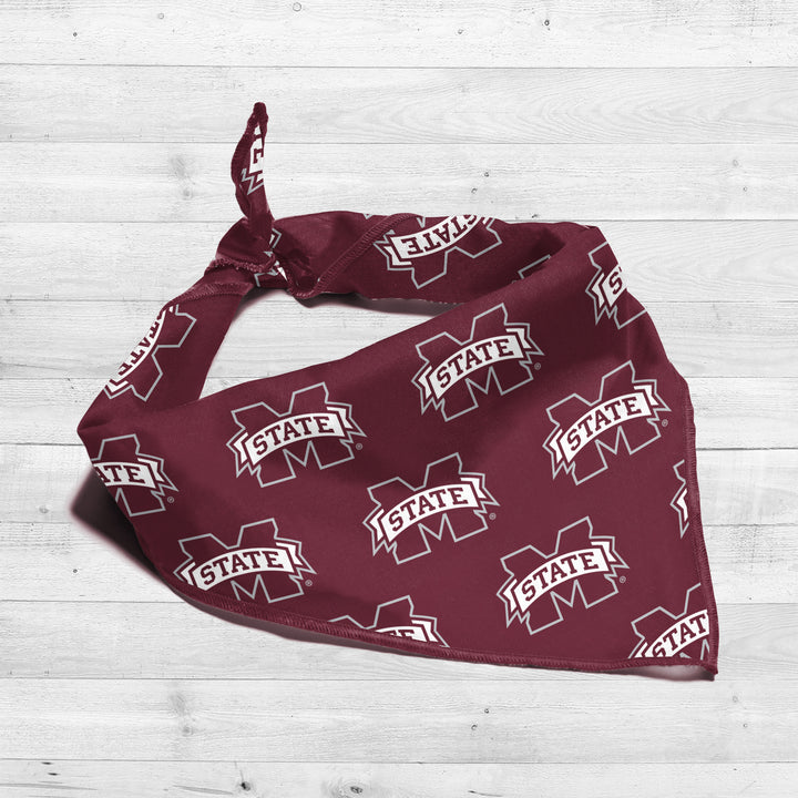 Mississippi State Bulldogs | NCAA Officially Licensed | Dog Bandana | Fits Pets of all Sizes