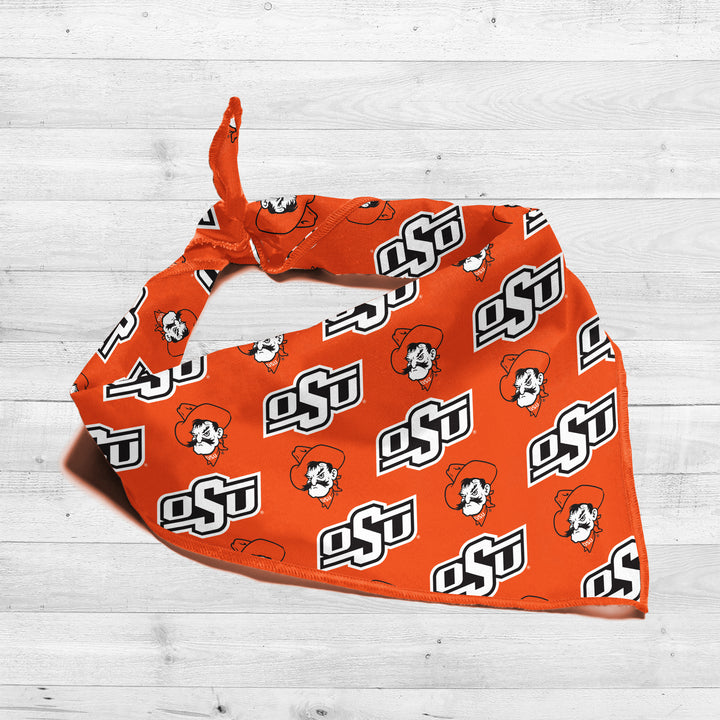 Oklahoma State Cowboys | NCAA Officially Licensed | Dog Bandana | Fits Pets of all Sizes