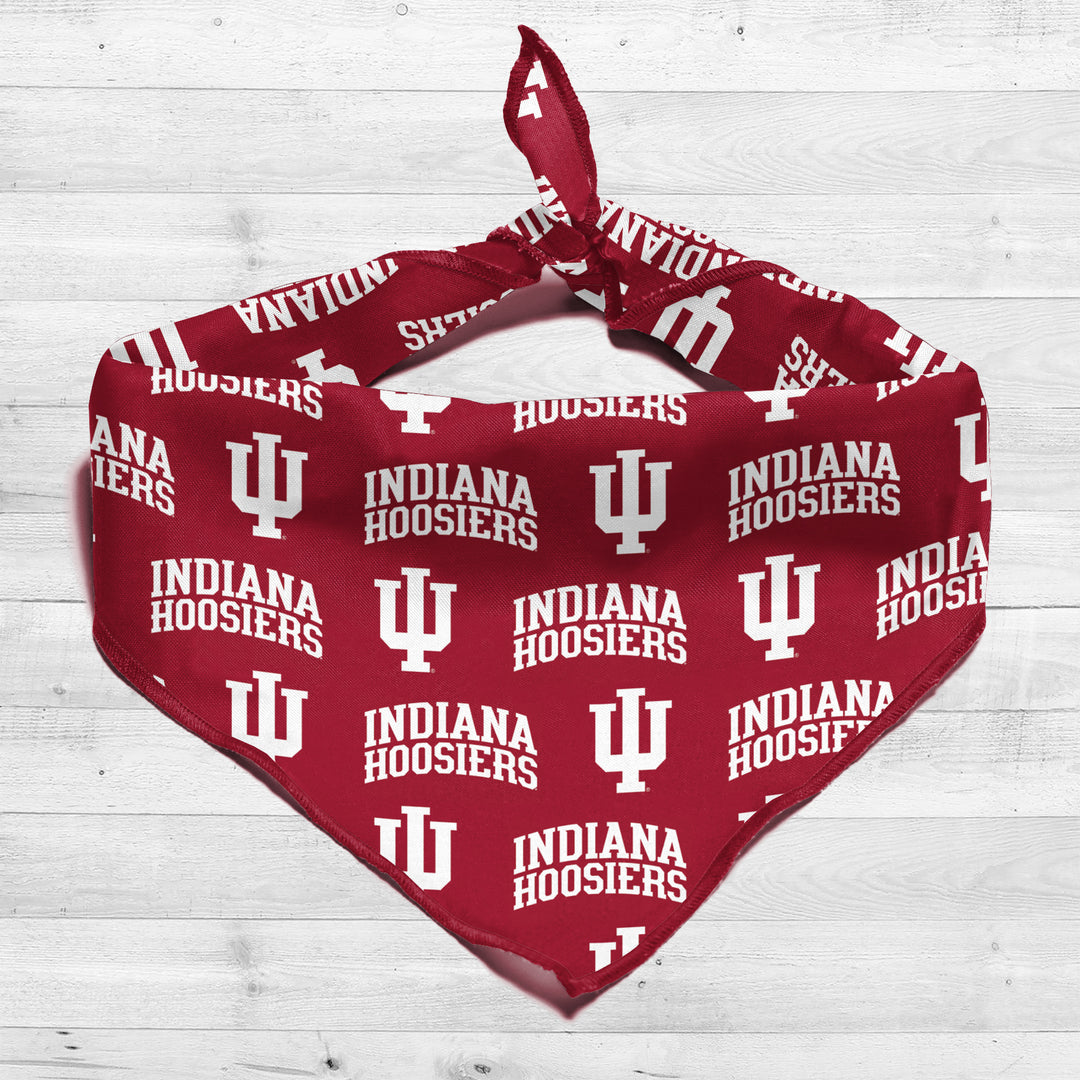 Indiana Hoosiers | NCAA Officially Licensed | Dog Bandana | Fits Pets of all Sizes