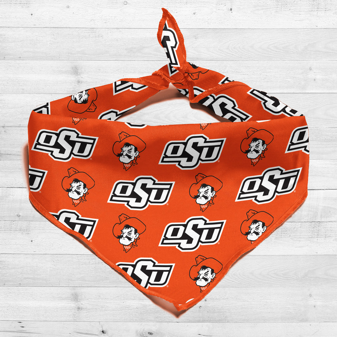 Oklahoma State Cowboys | NCAA Officially Licensed | Dog Bandana | Fits Pets of all Sizes