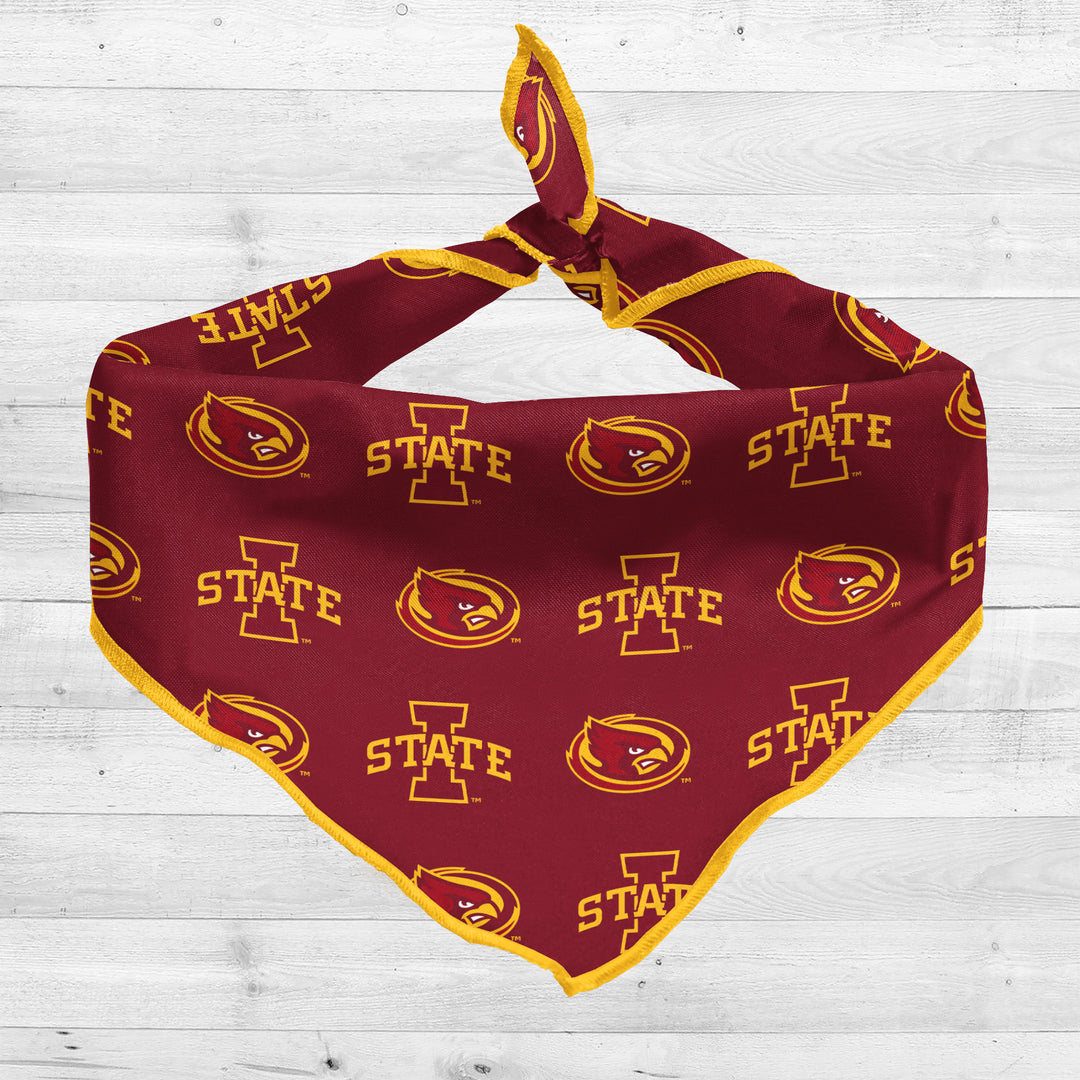 Iowa State Cyclones | NCAA Officially Licensed | Dog Bandana | Fits Pets of all Sizes