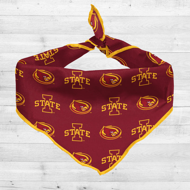 Iowa State Cyclones | NCAA Officially Licensed | Dog Bandana | Fits Pets of all Sizes