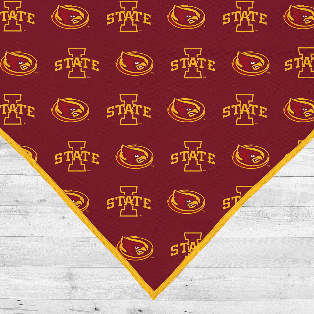 Iowa State Cyclones | NCAA Officially Licensed | Dog Bandana | Fits Pets of all Sizes