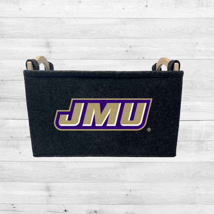 James Madison Dukes | NCAA Officially Licensed | Toy Basket | Perfect for Home Decor & Dog Toys