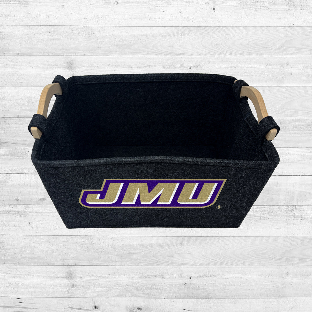 James Madison Dukes | NCAA Officially Licensed | Toy Basket | Perfect for Home Decor & Dog Toys