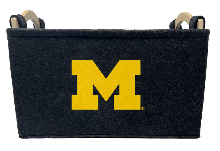 Michigan Wolverines | NCAA Officially Licensed | Toy Basket | Perfect for Home Decor & Dog Toys