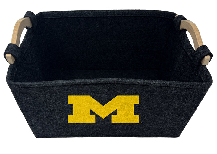 Michigan Wolverines | NCAA Officially Licensed | Toy Basket | Perfect for Home Decor & Dog Toys