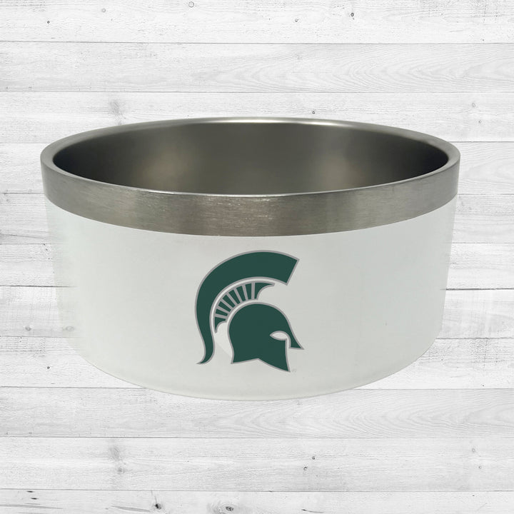 Michigan State Spartans | NCAA Officially Licensed | 32 Oz Food & Water Bowl