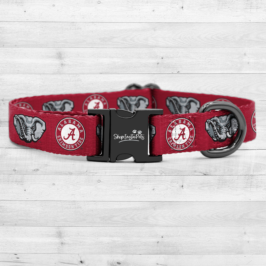 Alabama Crimson Tide Dog Collar - Athletic Pets