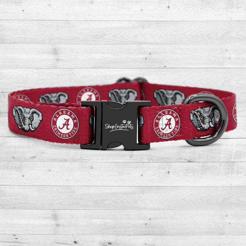 Alabama Crimson Tide | NCAA Officially Licensed | Pet Collar & Leash Combo