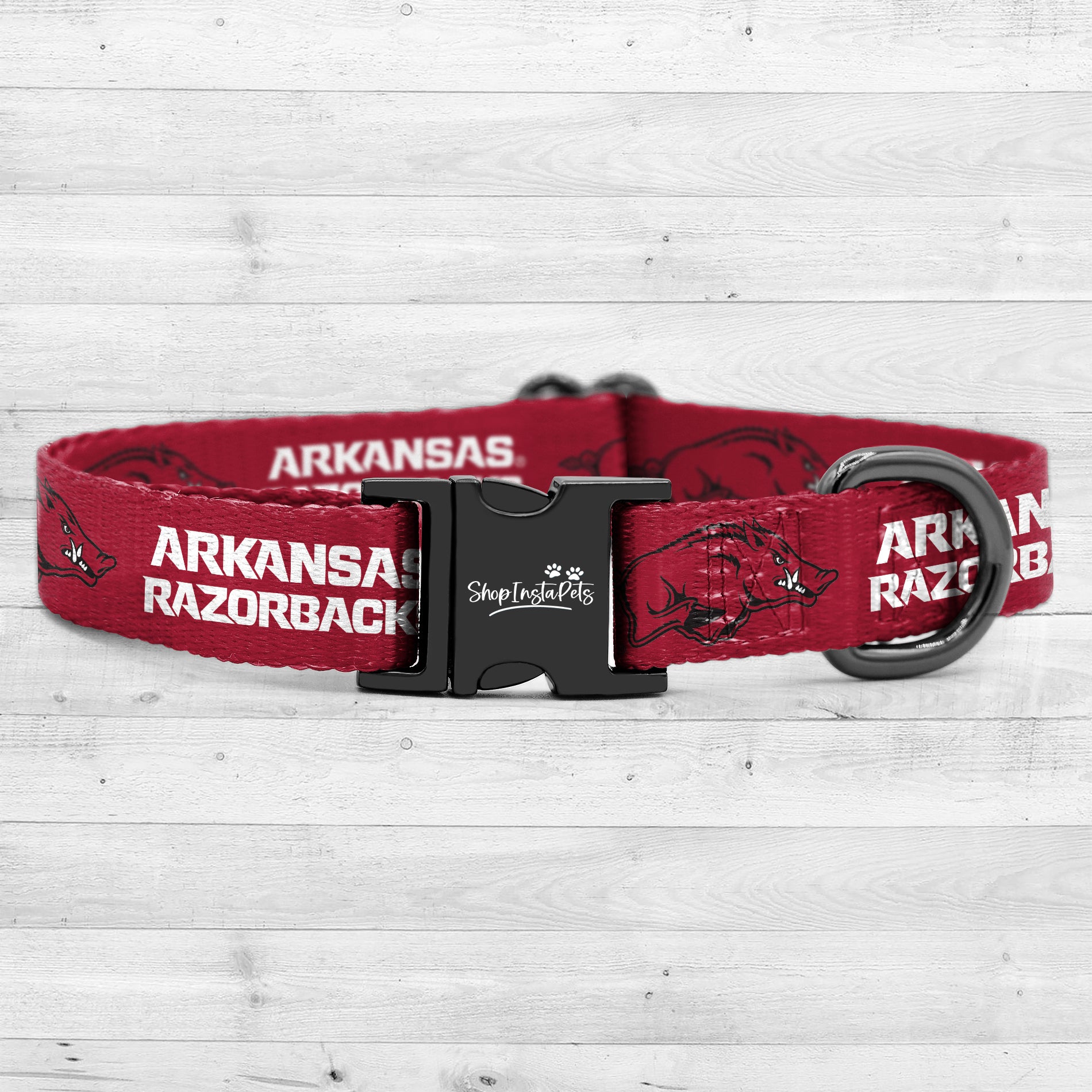 Arkansas razorback dog collar hotsell