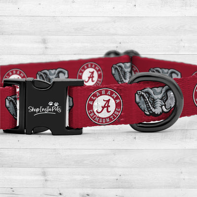 Alabama Crimson Tide | NCAA Officially Licensed | Pet Collar & Leash Combo