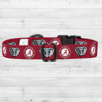 Alabama Crimson Tide | NCAA Officially Licensed | Pet Collar & Leash Combo