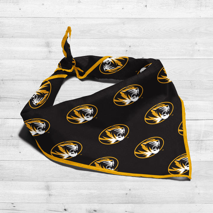 Missouri Tigers | NCAA Officially Licensed | Dog Bandana | Fits Pets of all Sizes