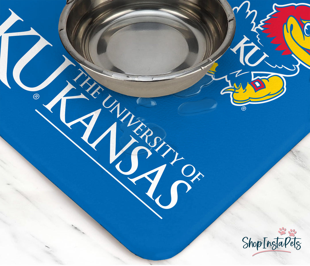 Kansas Jayhawks | NCAA Officially Licensed | Food & Water Mat