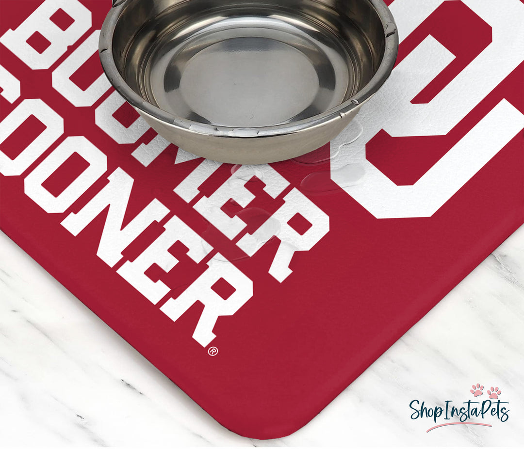 Oklahoma Sooners | NCAA Officially Licensed | Food & Water Mat