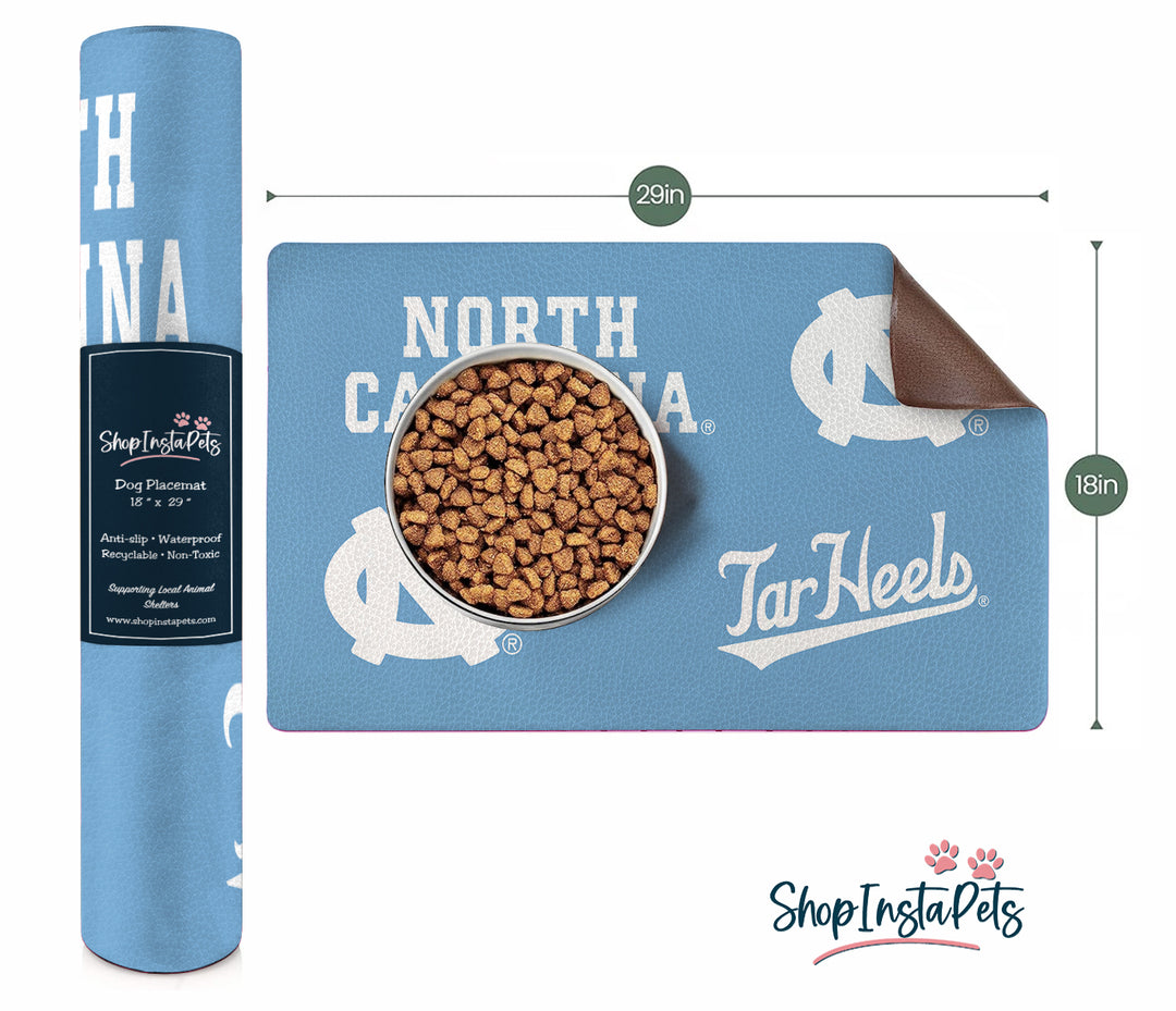 UNC Tar Heels | NCAA Officially Licensed | Food & Water Mat