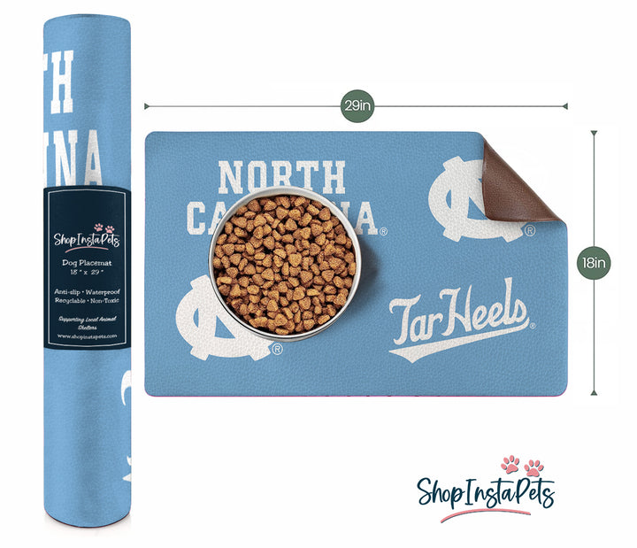 UNC Tar Heels | NCAA Officially Licensed | Food & Water Mat