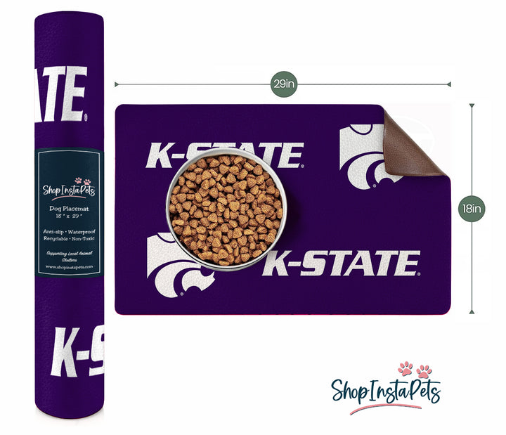 Kansas State Wildcats | NCAA Officially Licensed | Food & Water Mat