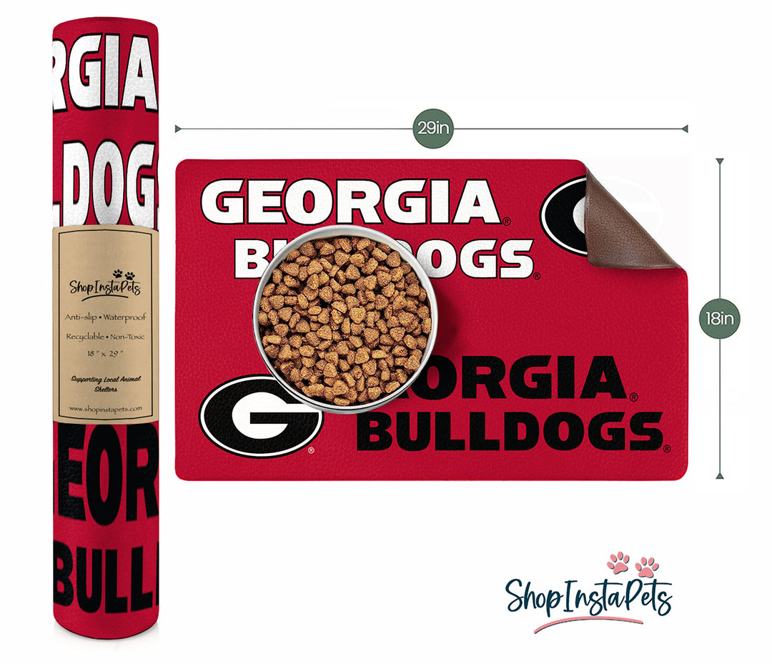 Georgia Bulldogs | NCAA Officially Licensed | Food & Water Mat