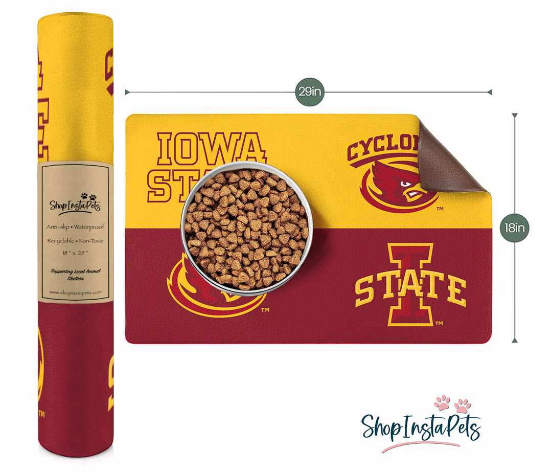 Iowa State Cyclones | NCAA Officially Licensed | Food & Water Mat