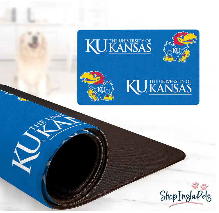 Kansas Jayhawks | NCAA Officially Licensed | Food & Water Mat