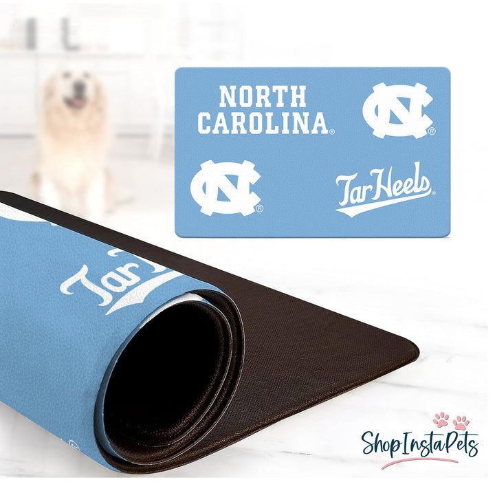 UNC Tar Heels | NCAA Officially Licensed | Food & Water Mat