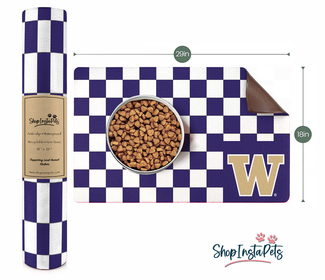 Washington Huskies | NCAA Officially Licensed | Food & Water Mat