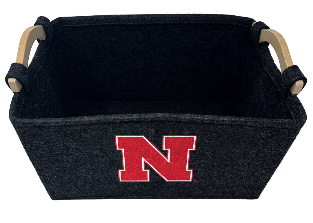 Nebraska Cornhuskers | NCAA Officially Licensed | Toy Basket | Perfect for Home Decor & Dog Toys