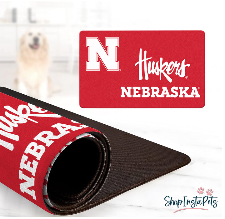 Nebraska Cornhuskers | NCAA Officially Licensed | Food & Water Mat