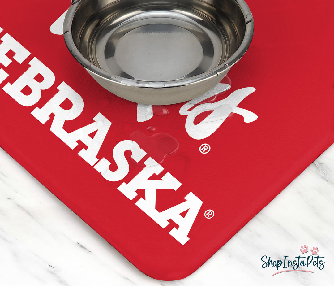 Nebraska Cornhuskers | NCAA Officially Licensed | Food & Water Mat