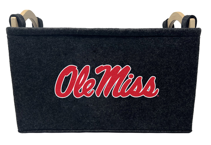 Ole Miss Rebels | NCAA Officially Licensed | Toy Basket | Perfect for Home Decor & Dog Toys