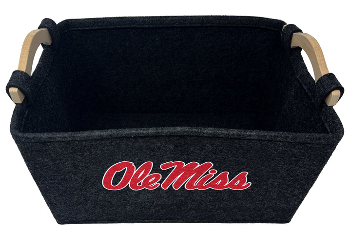 Ole Miss Rebels | NCAA Officially Licensed | Toy Basket | Perfect for Home Decor & Dog Toys