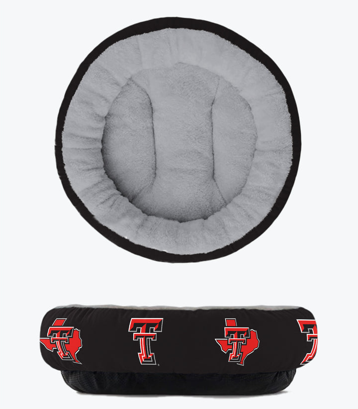 Texas Tech Red Raiders | NCAA Officially Licensed | Plush Donut Dog Bed