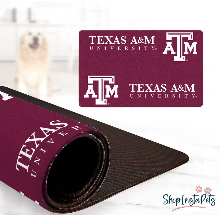 Texas A&M Aggies | NCAA Officially Licensed | Food & Water Mat
