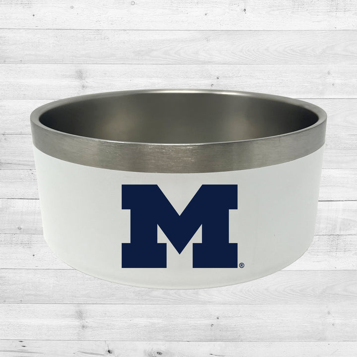 Michigan Wolverines | NCAA Officially Licensed | 32 Oz Food & Water Bowl