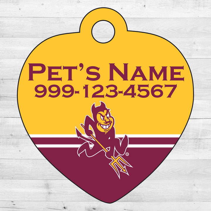 Arizona State Sun Devils | NCAA Officially Licensed | Pet Tag 1-Sided