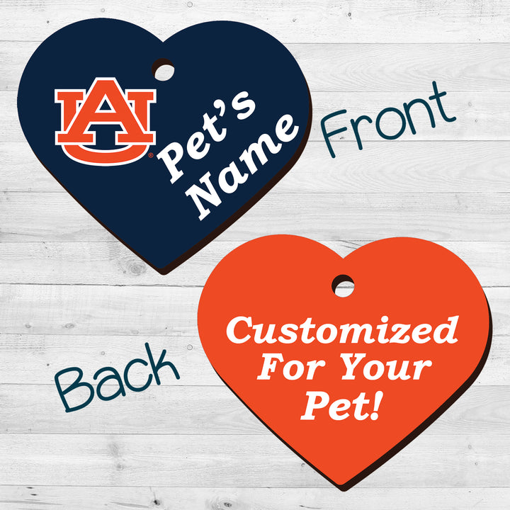 Auburn Tigers | NCAA Officially Licensed | Pet Tag 2-Sided