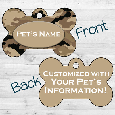 Camo | Brown | Dog Tag 2-Sided