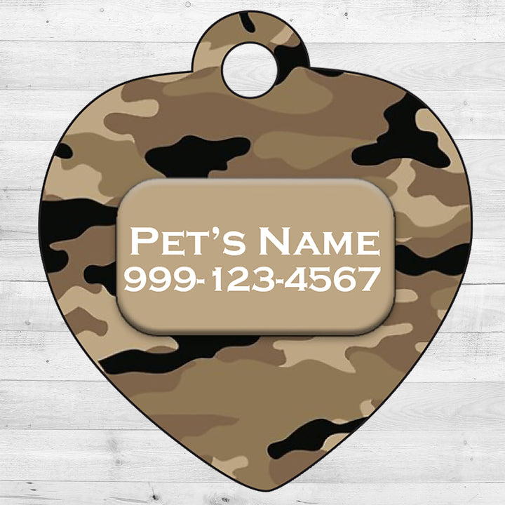 Camo | Brown | Pet Tag 1-Sided