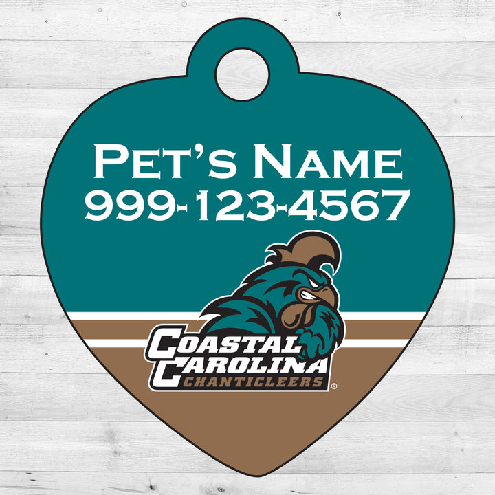 Coastal Carolina Chanticleers | NCAA Officially Licensed | Pet Tag 1-Sided