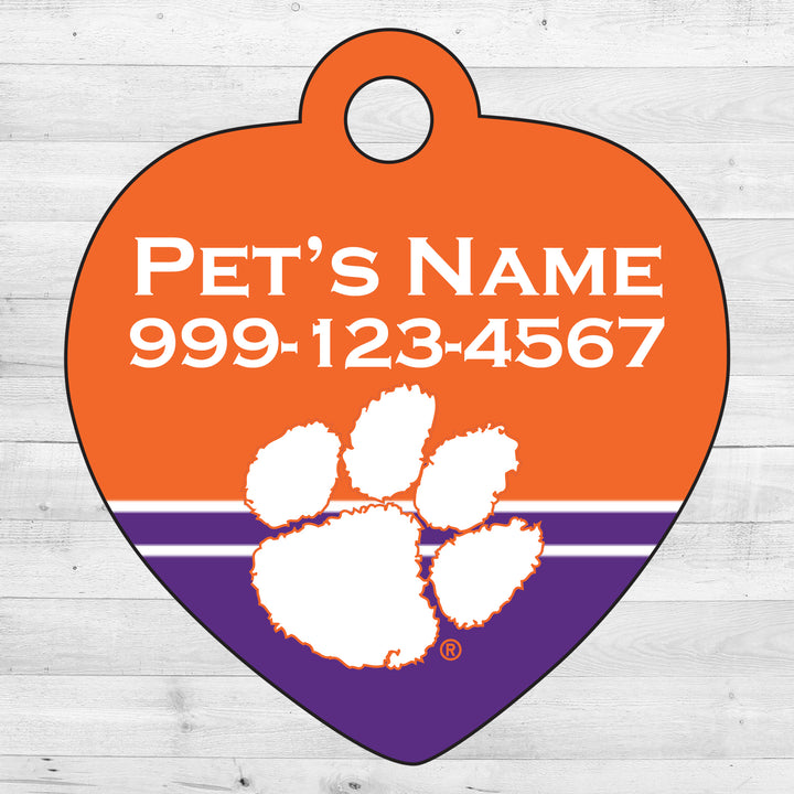 Clemson Tigers | NCAA Officially Licensed | Pet Tag 1-Sided