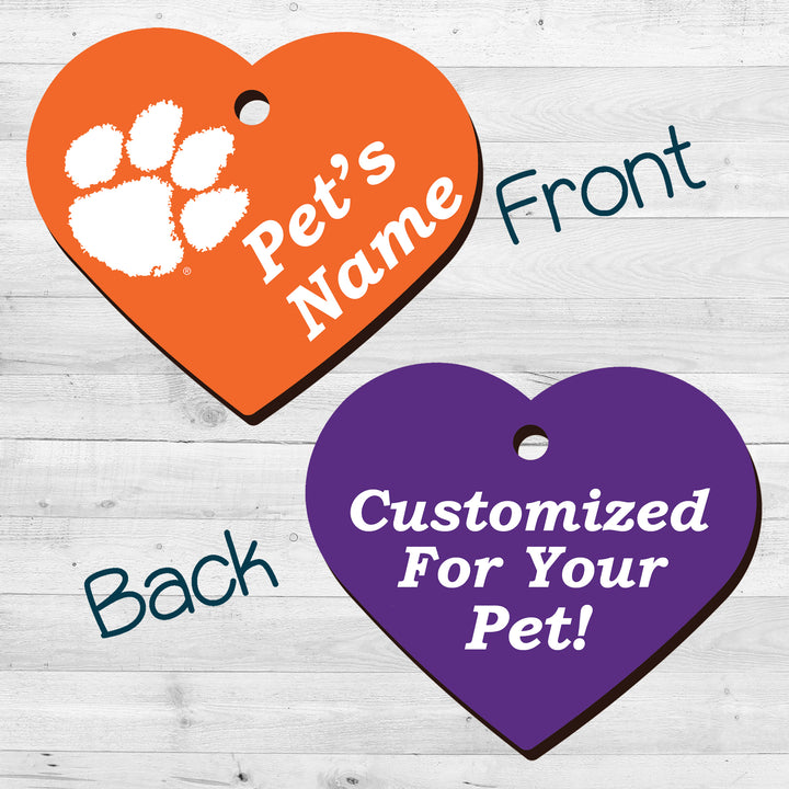 Clemson Tigers | NCAA Officially Licensed | Pet Tag 2-Sided