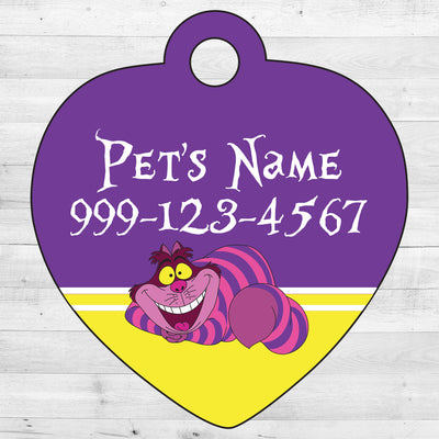Alice in Wonderland | Cheshire Cat | Pet Tag 1-Sided