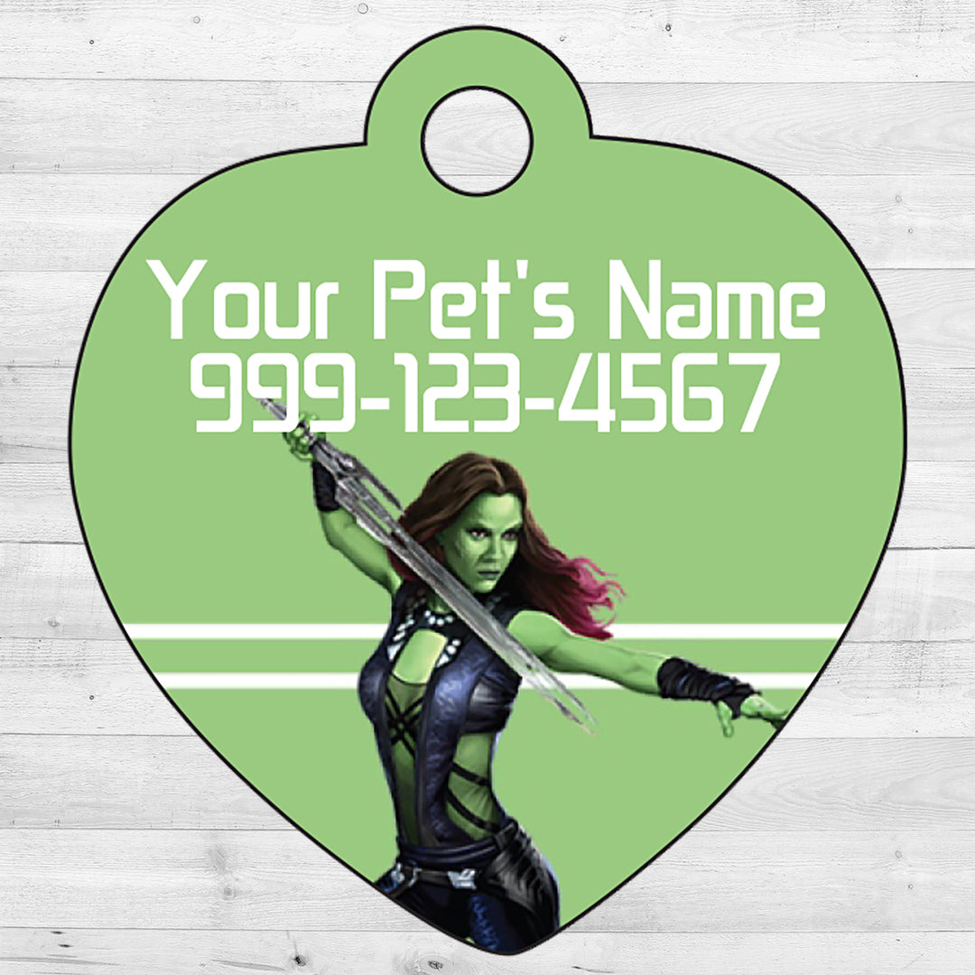 Guardians of the Galaxy | Gamora | Pet Tag 1-Sided